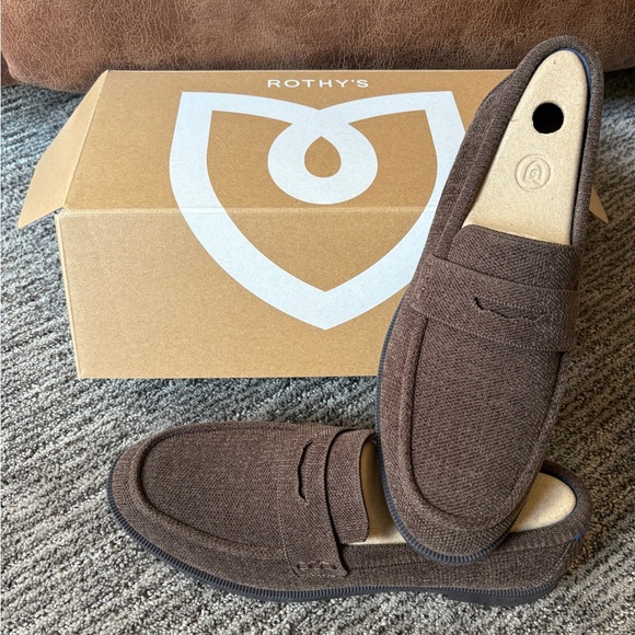 Rothy’s Revelvet brown penny loafer -W9.5 - Picture 2 of 5
